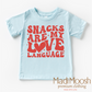 Snacks Are My Love Language Valentine's Day Shirt -  Valentine's Tee