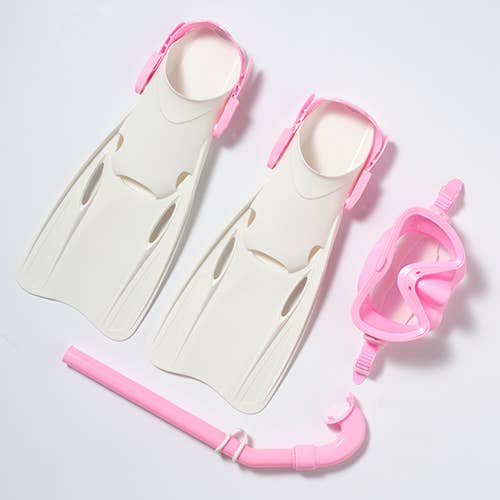 Kids Snorkel Set Medium Summer Sherbet Pink