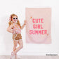 Cute Girl Summer Banner