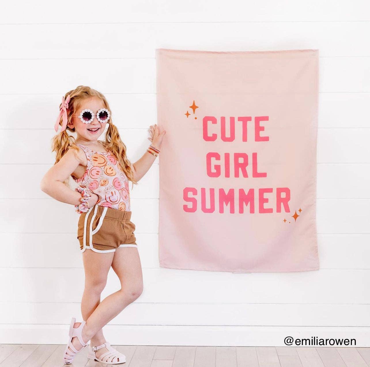 Cute Girl Summer Banner