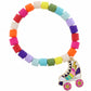 Kids Multi Colored Beads with Roller Skate Bracelet