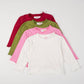 Lettuce Hem Girls Long Sleeve Solid Shirt