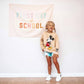 {Rainbow} First Day of School Banner