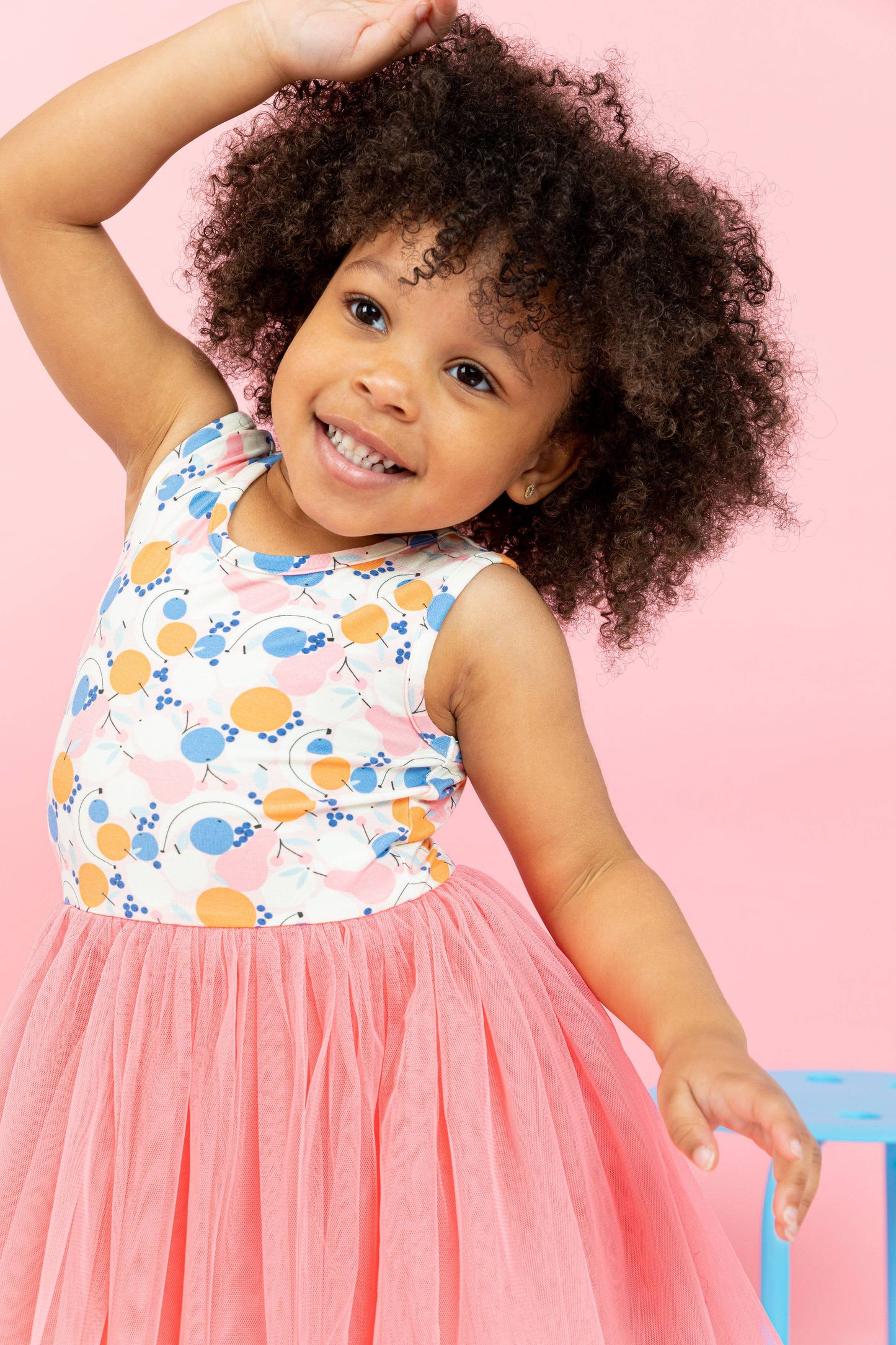 Kids + Baby Tulle Tutu Dress - Clementine Fruit Summer Dress