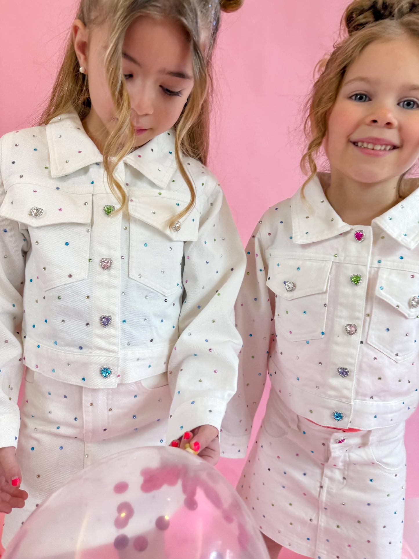 White Denim Gem Set