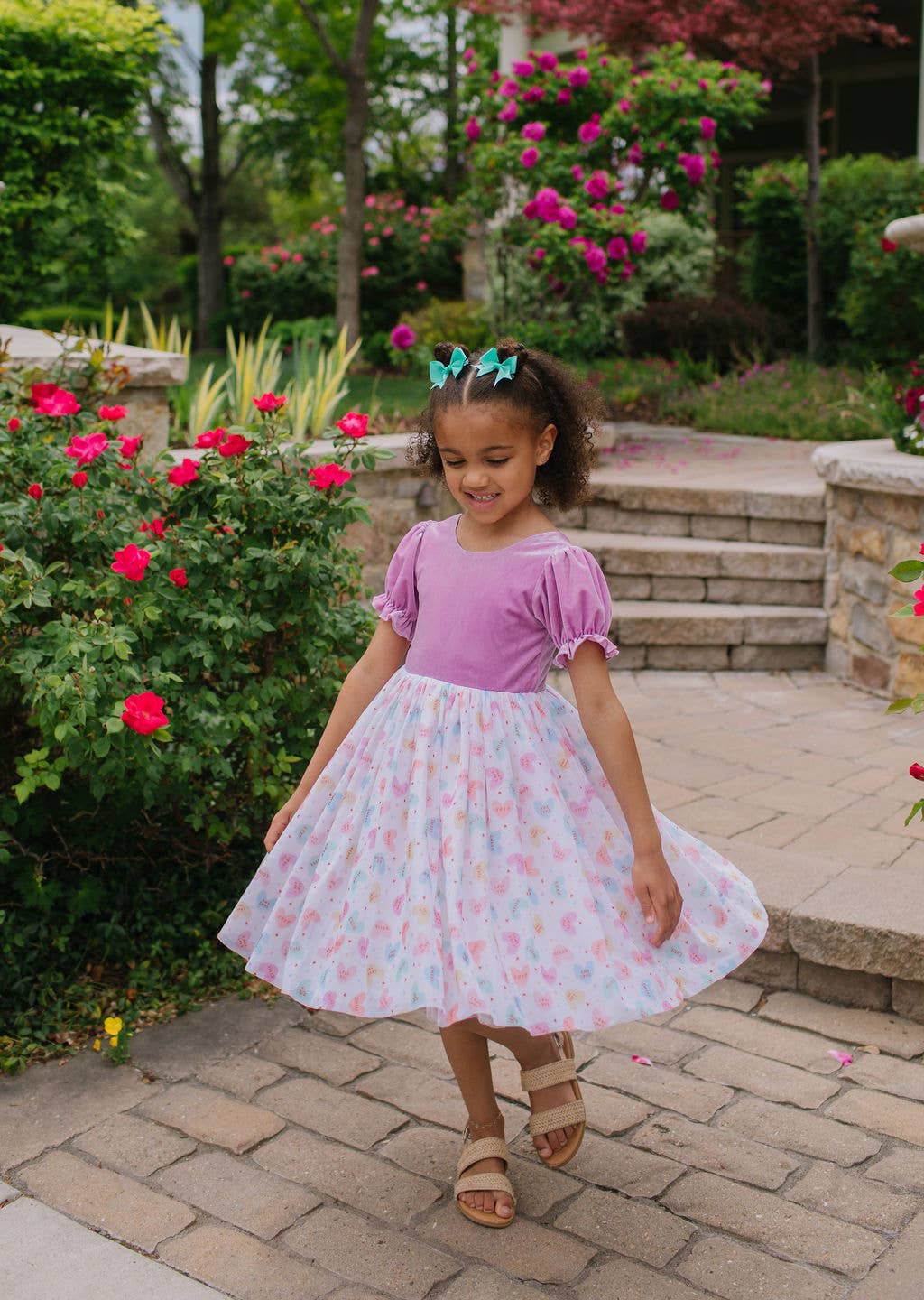 Rose Dress in Candy Hearts