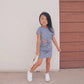 RIBBED KNOT SPRING DRESS