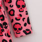Halloween Pink Skull Print Girl Twirl Dress