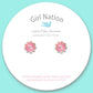Pink Daisy Cutie Stud Earrings