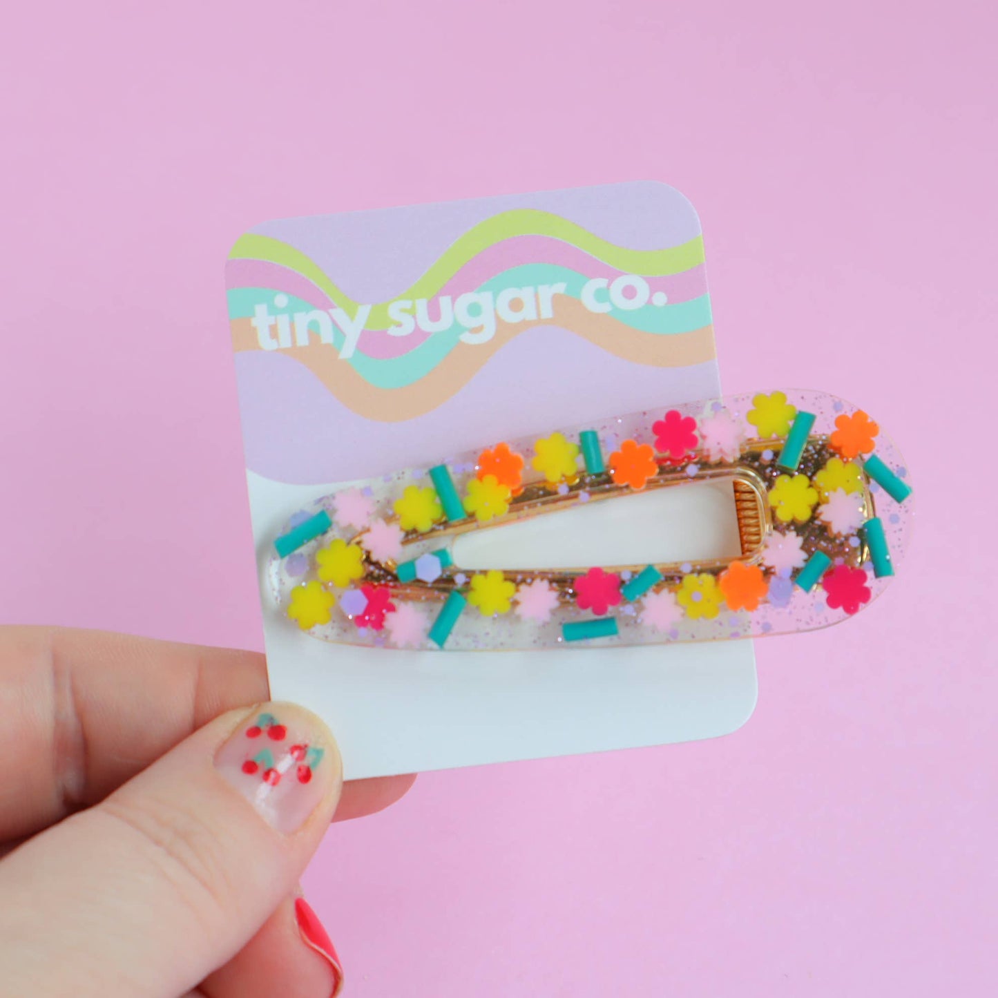 Flower Shop Resin Hair Clips