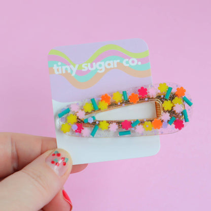 Flower Shop Resin Hair Clips