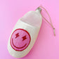 Pink Smiley Face Slipper Christmas Ornament