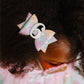 Pastel Rainbow Bow #6 Clip - Kids Birthday Hair Clip
