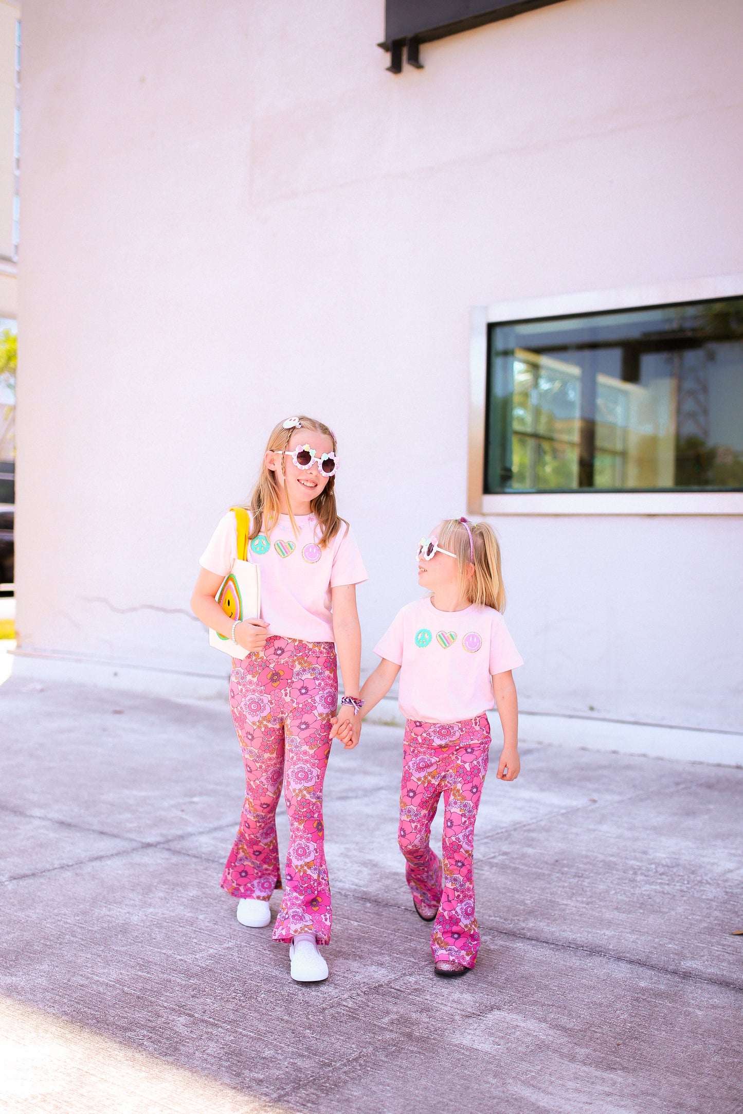 Peace, Love, Smile Short Sleeve T-Shirt - Kids Spring Tee