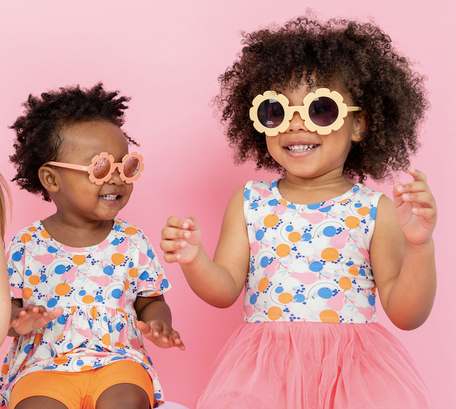 Kids + Baby Tulle Tutu Dress - Clementine Fruit Summer Dress