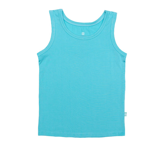 Tank-Turq Kids Bamboo Viscose Tank Top