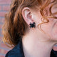 Spider Studs - Black // Halloween Earrings