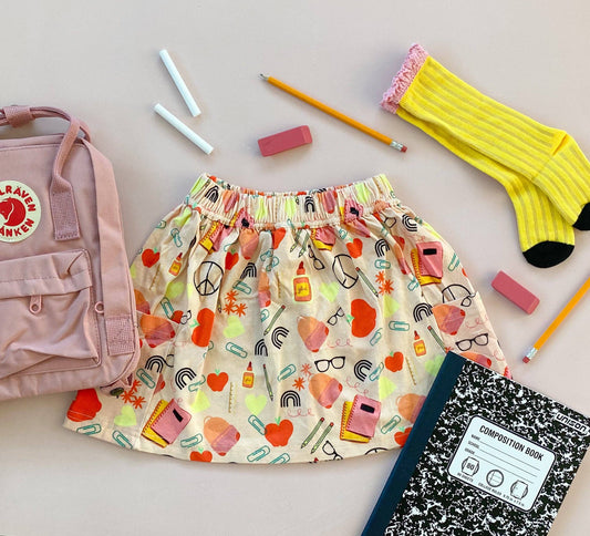 Girls Pocket Skirt, Back to School Clothes, Girls Clothing, Toddler Girl Clothes
