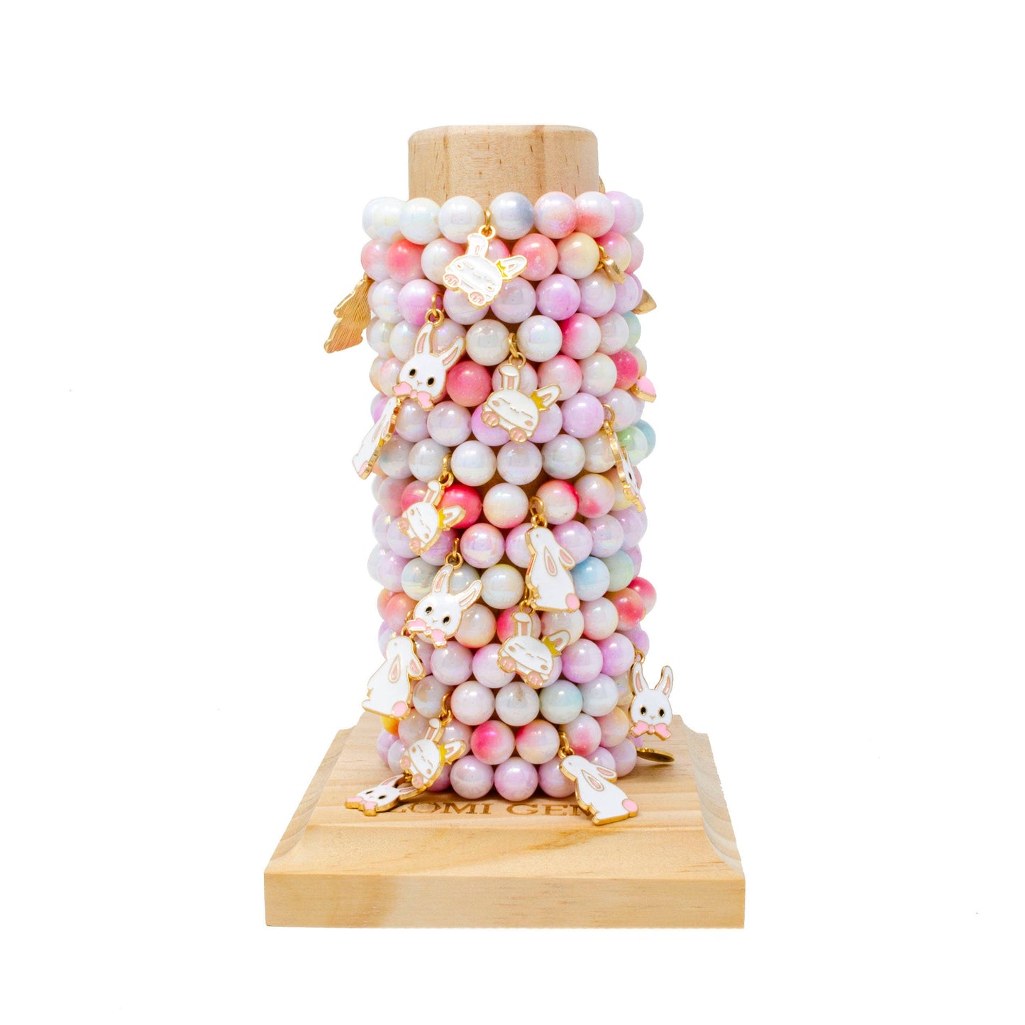 Bunny Pastel Pearl Bead Tower