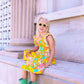 Sixties Summer Floral Pinafore Girl's Dress