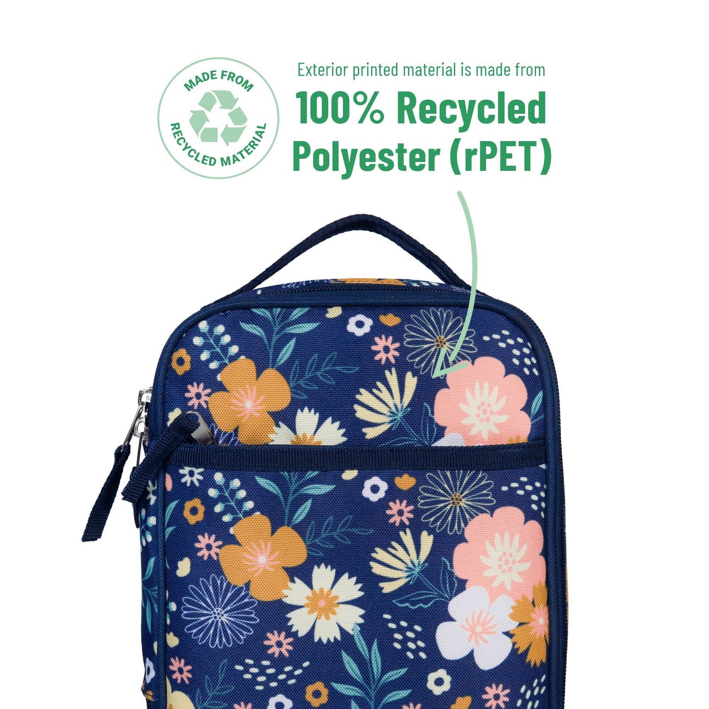 Wildflower Bloom Recycled Eco Lunch Bag