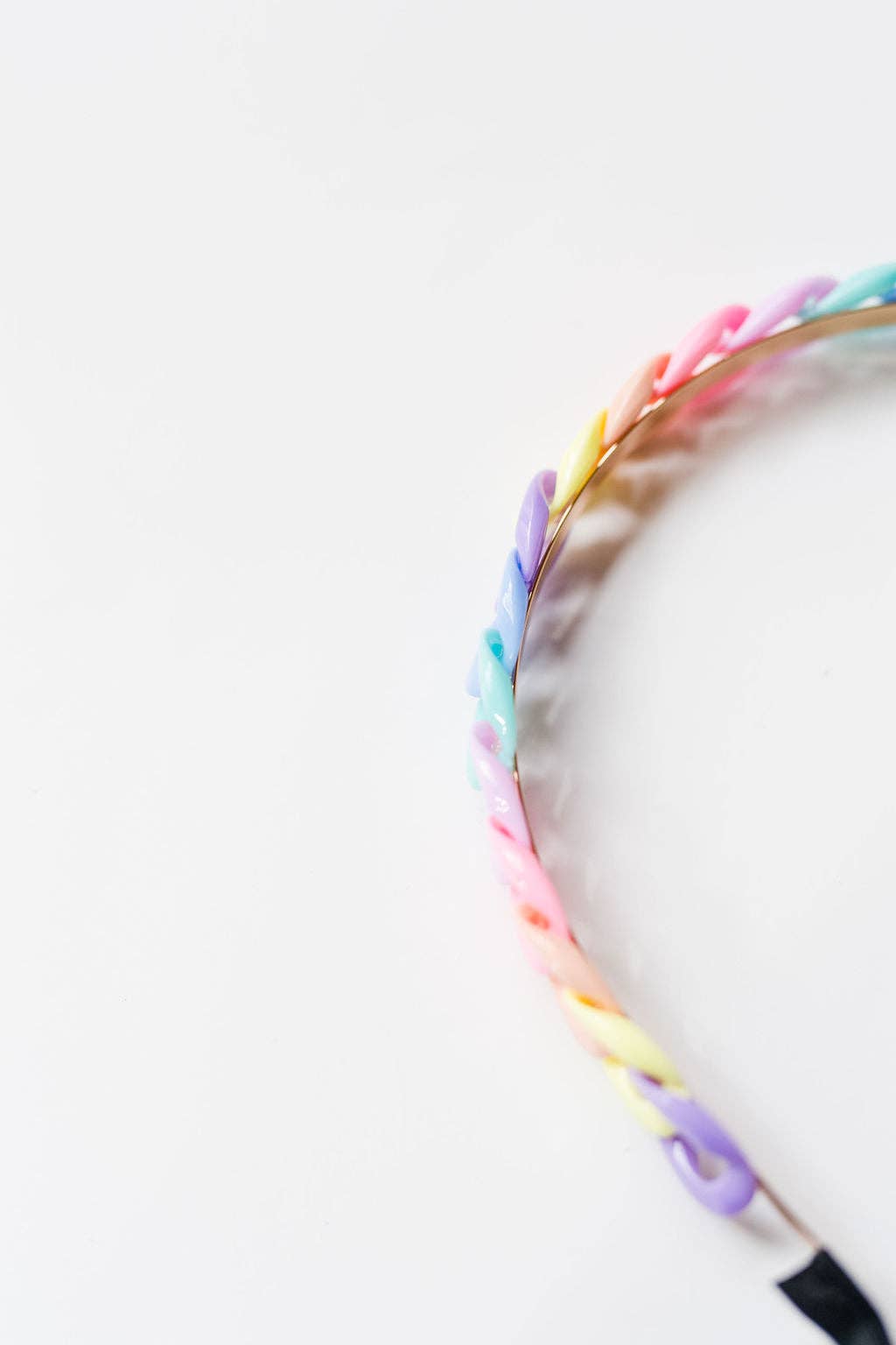 Glam Chain Headband - Solid Rainbow