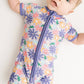 Lavender Blooms Bamboo Short Romper