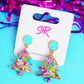 Confetti Acrylic Tween Christmas Tree Dangle