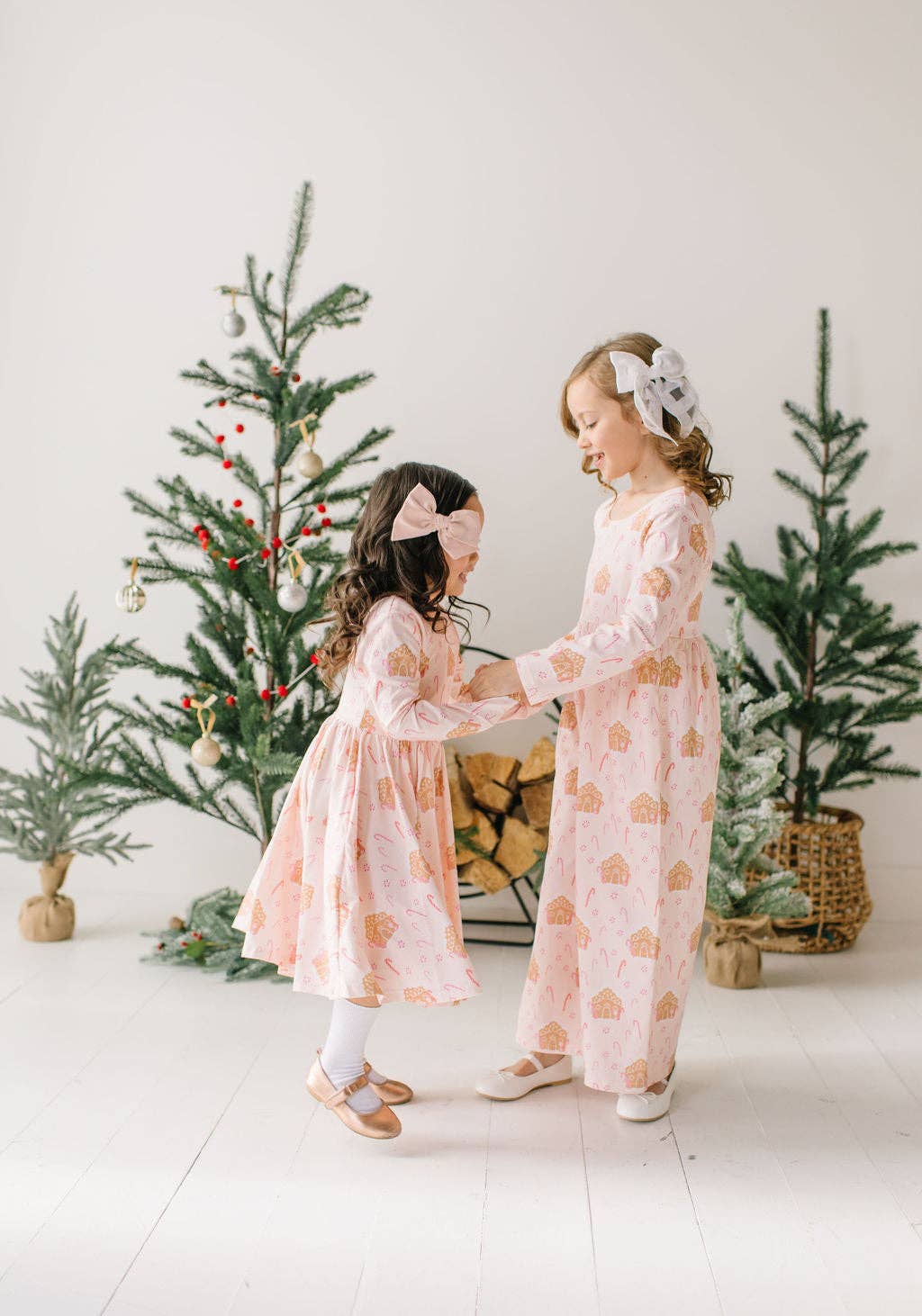 Gwendolyn Dress in Gingerbread | girls Christmas Dress