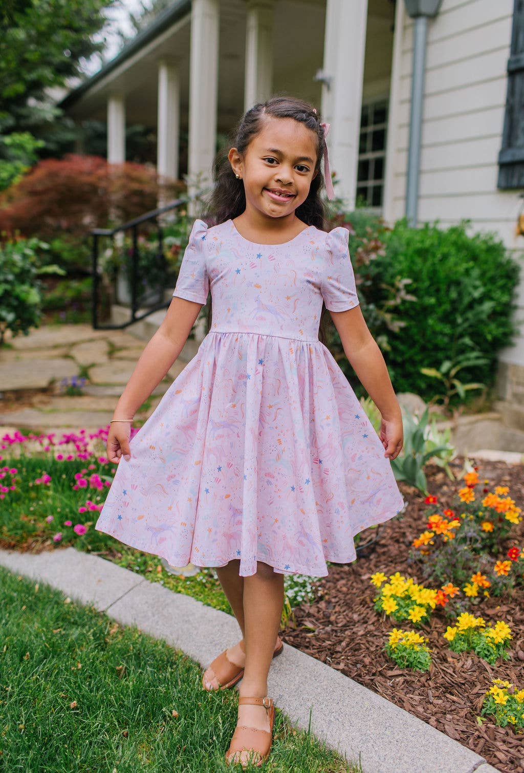 Puff Dress in Dreamy Unicorn