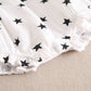 Baby girl's frog with black star print