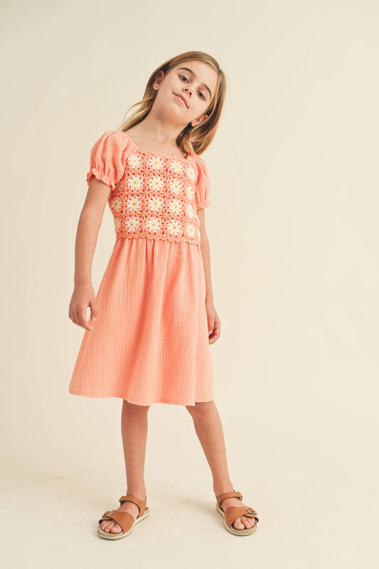 CROCHET MINI DRESS