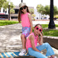 Simply Soft Luxe Flare Legging - Neon Aqua