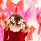 Red & Pink Conversation Small Pinwheel Pigtails