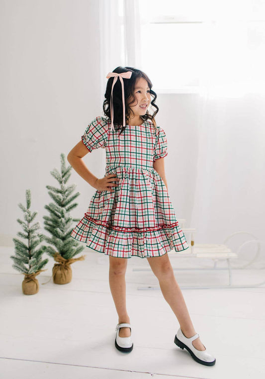 Holiday plaid dress