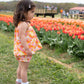 Summer Vintage Floral Two Piece Set for Baby Girls Clothes