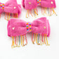 Velvet Hair Bow - Fringe Flare