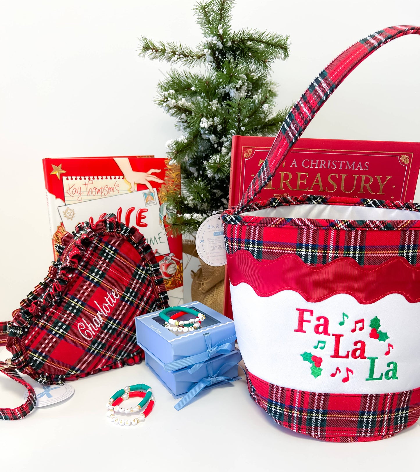 Heart Purse, Red Plaid