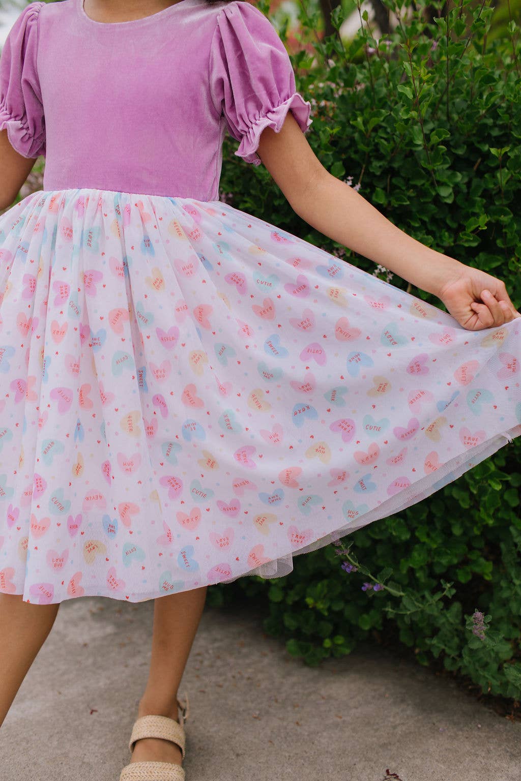 Rose Dress in Candy Hearts