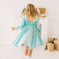 Gwendolyn Dress in Crushed Mint Velvet | girls | fall | wint