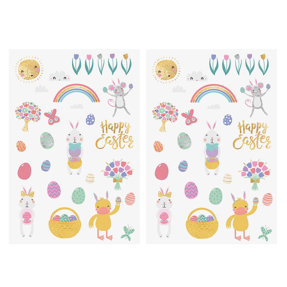 EASTER | Kids Easter inspired metallic tattoo stickers