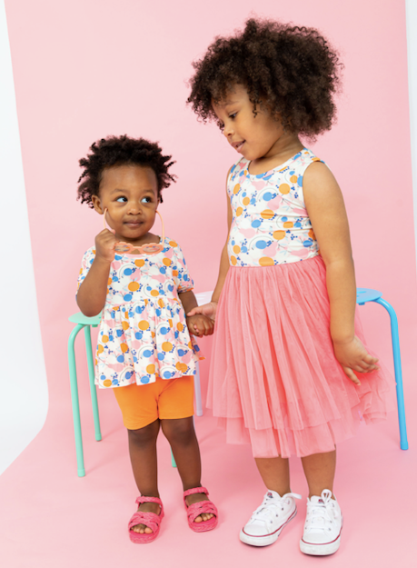 Kids + Baby Tulle Tutu Dress - Clementine Fruit Summer Dress