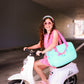 Seashell Teal Tote Bagn