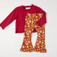 Lettuce Hem Girls Long Sleeve Solid Shirt