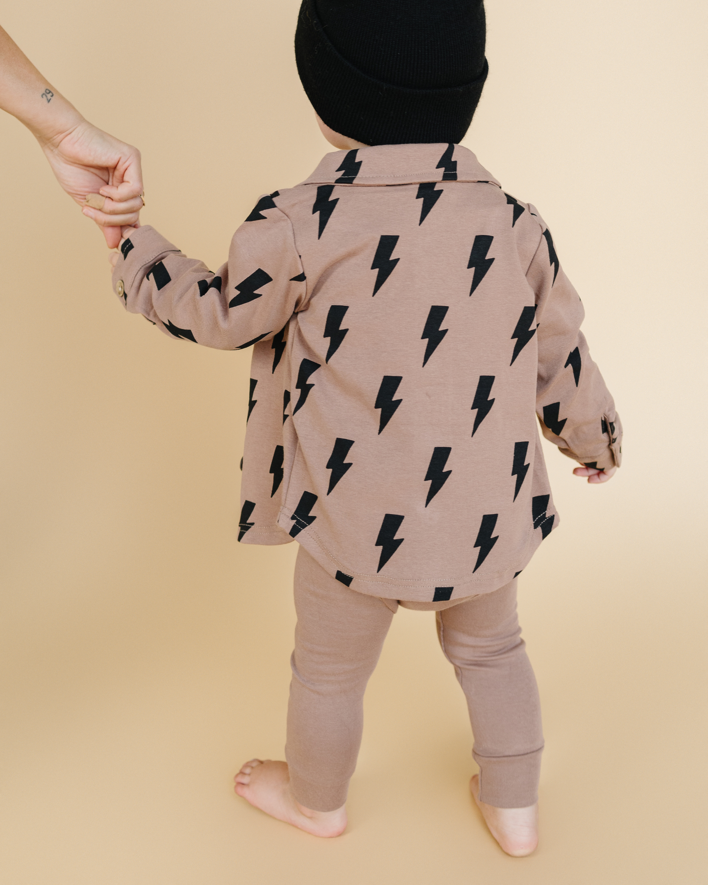 Baby & Kids Fall Clothing Cotton Shacket | Mocha Bolts
