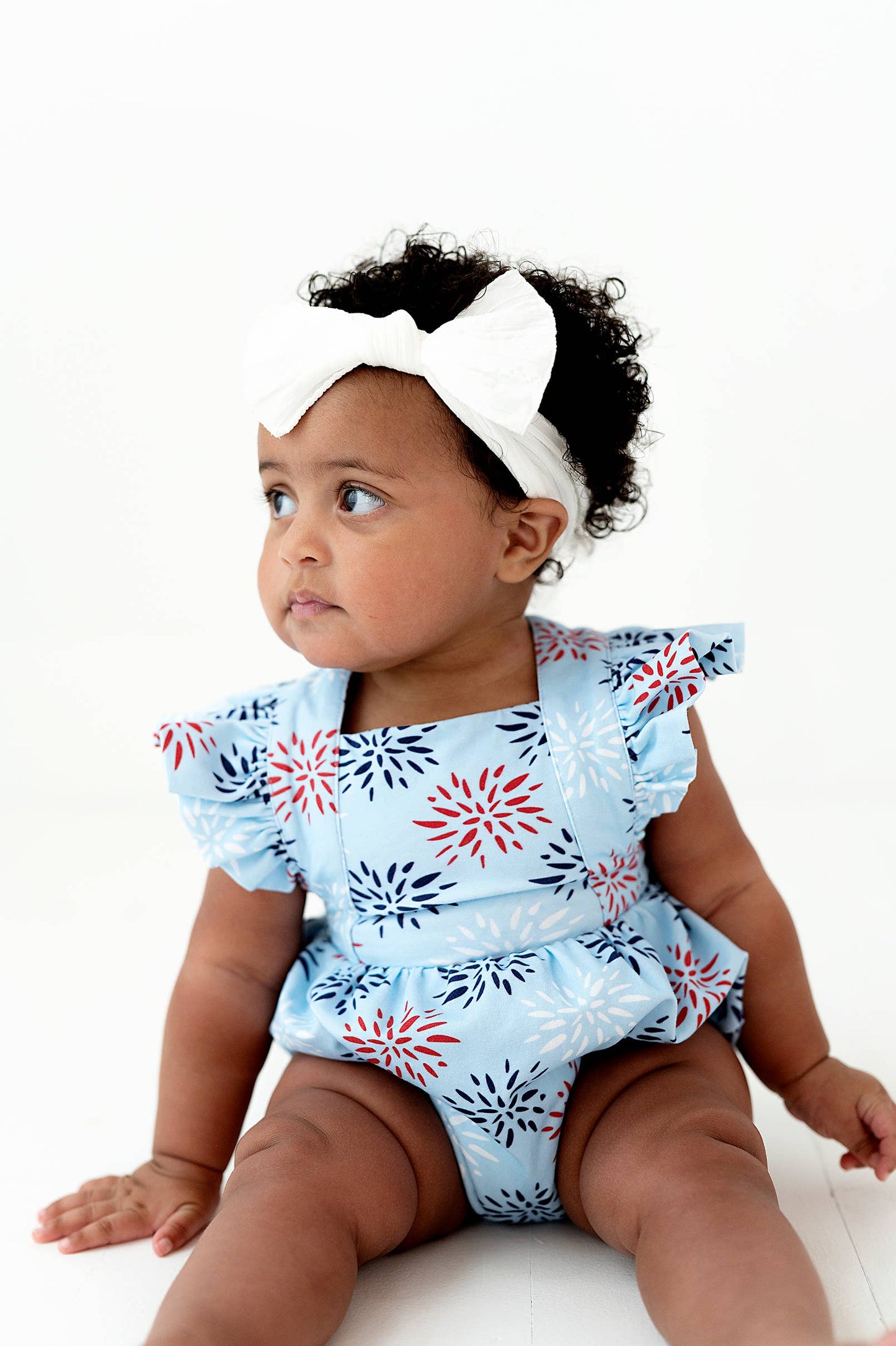 Emmy Romper in Firework | Baby Bubble | 4th of July