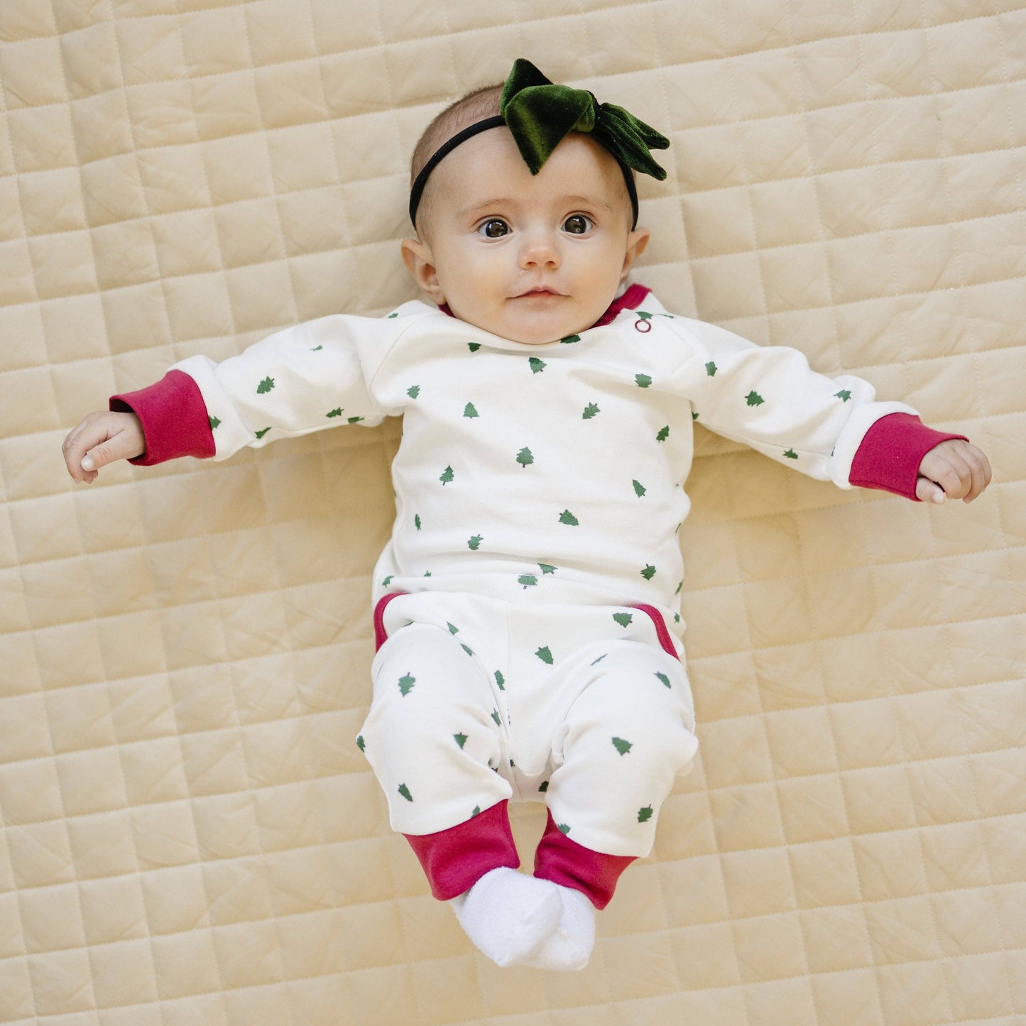 Christmas Trees Organic Cotton Lounge Set Kids Baby Clothes
