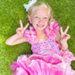 Ombre Pink Sparkle Tulle Dress