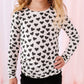 Black Mini Hearts | Soft Long Sleeve