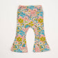 Blue Psychedelic 60s Girls Bell Bottoms Leggings